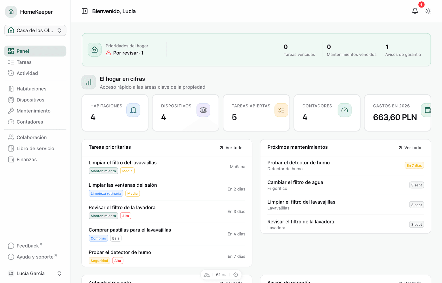 HomeKeeper — la memoria de tu hogar