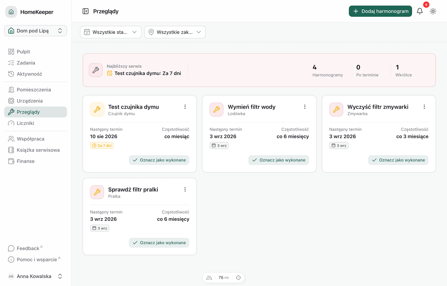 Przeglądy, które nie umykają